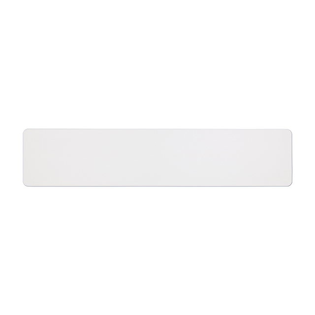 Car standard oblong Nikkalite white reflective: 520 x 111mm