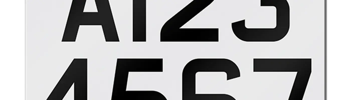 Trailer registration plates