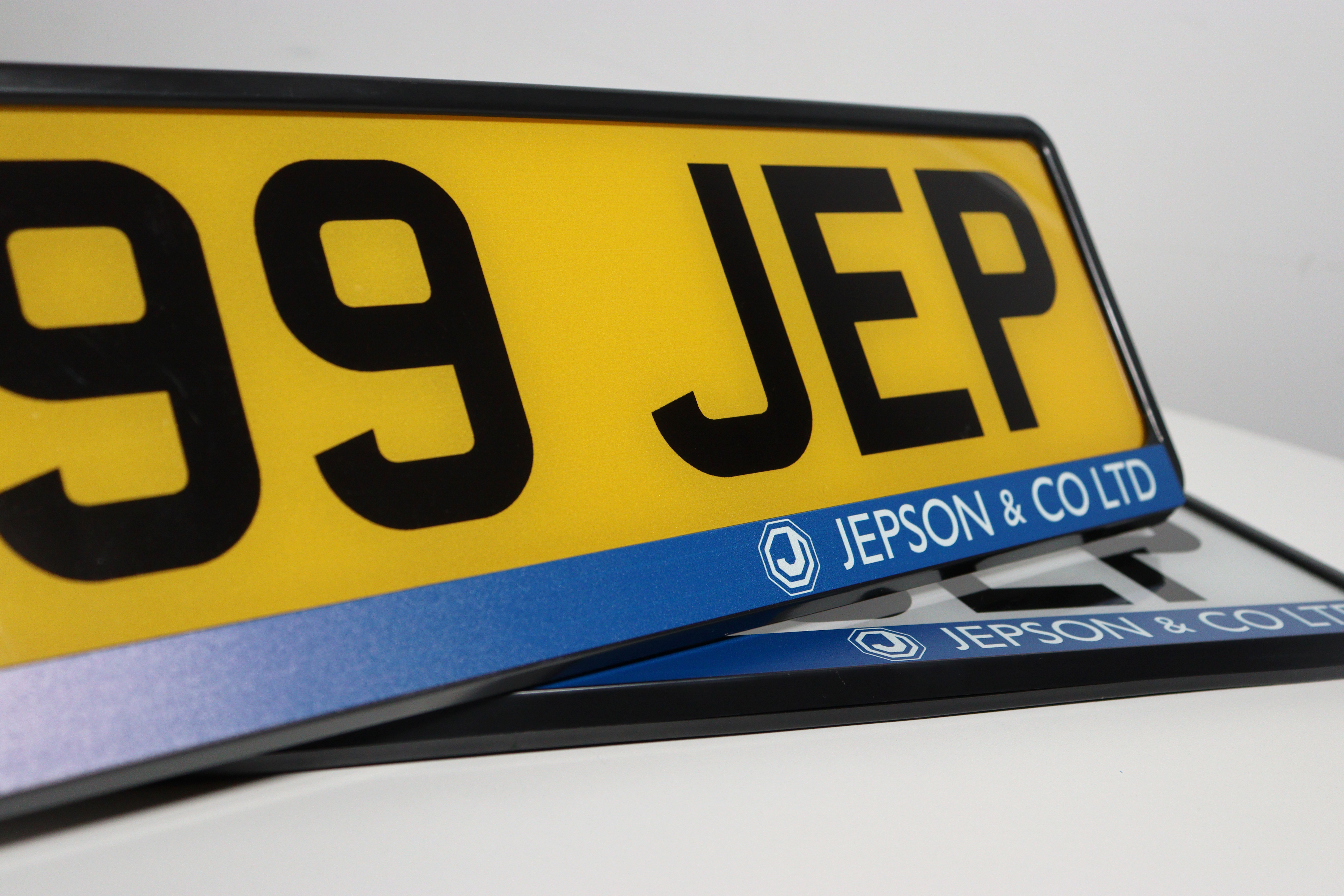 Number Plate inside Number Plate Frame